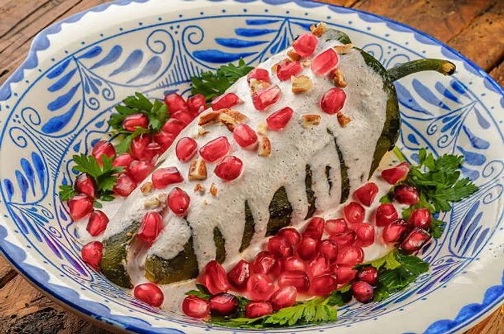 Chiles en Nogada versión saludable