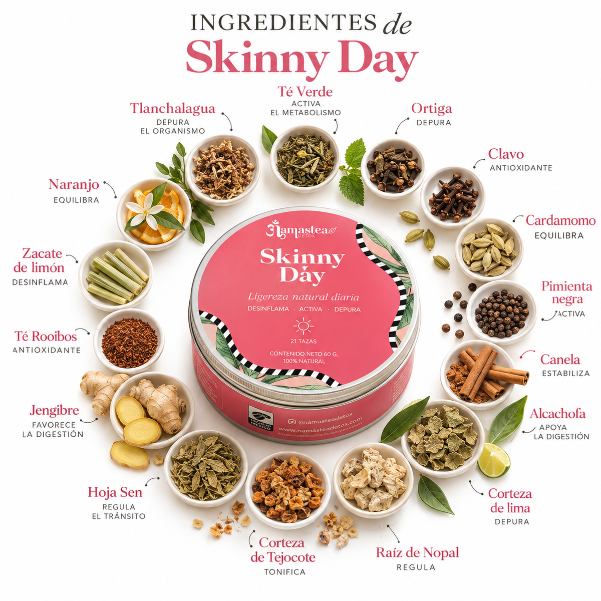 Skinny Day | Infusión de Hierbas y Especias Namastea