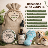 Beneficios Zen Kit: calma la ansiedad, reduce lamido y hidrata la piel