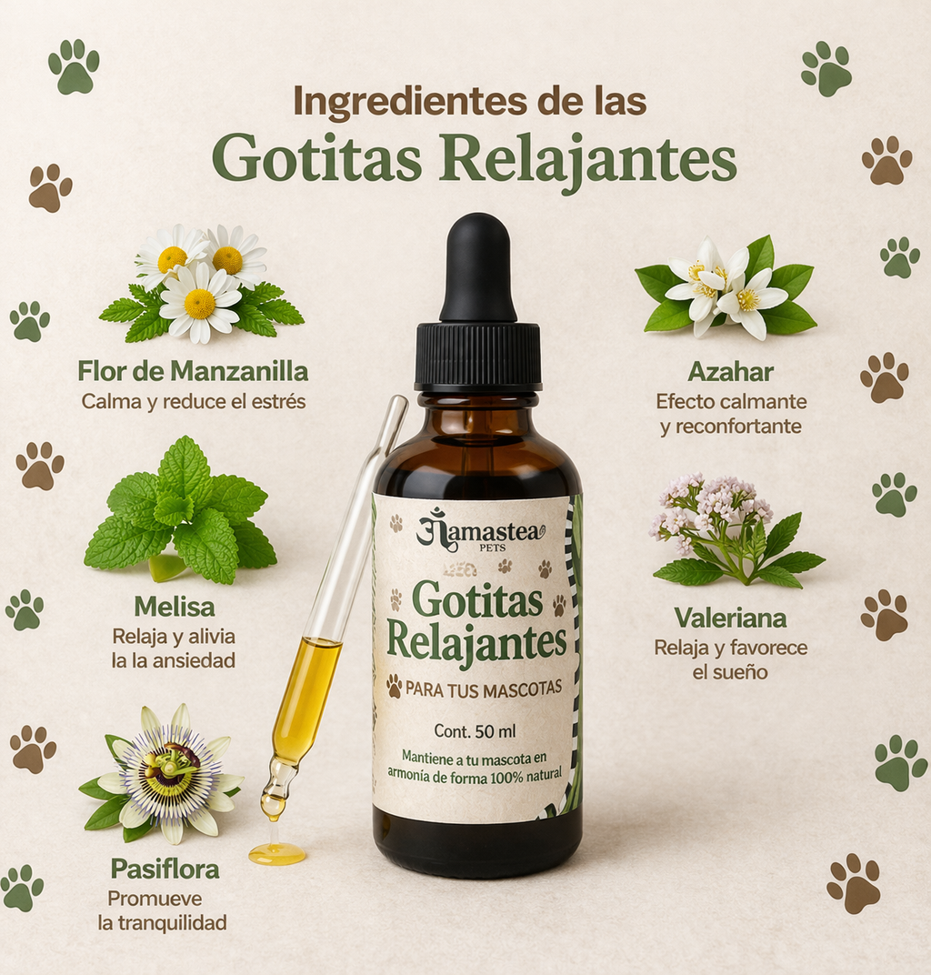 Ingredientes: manzanilla, melisa, pasiflora, azahar y valeriana